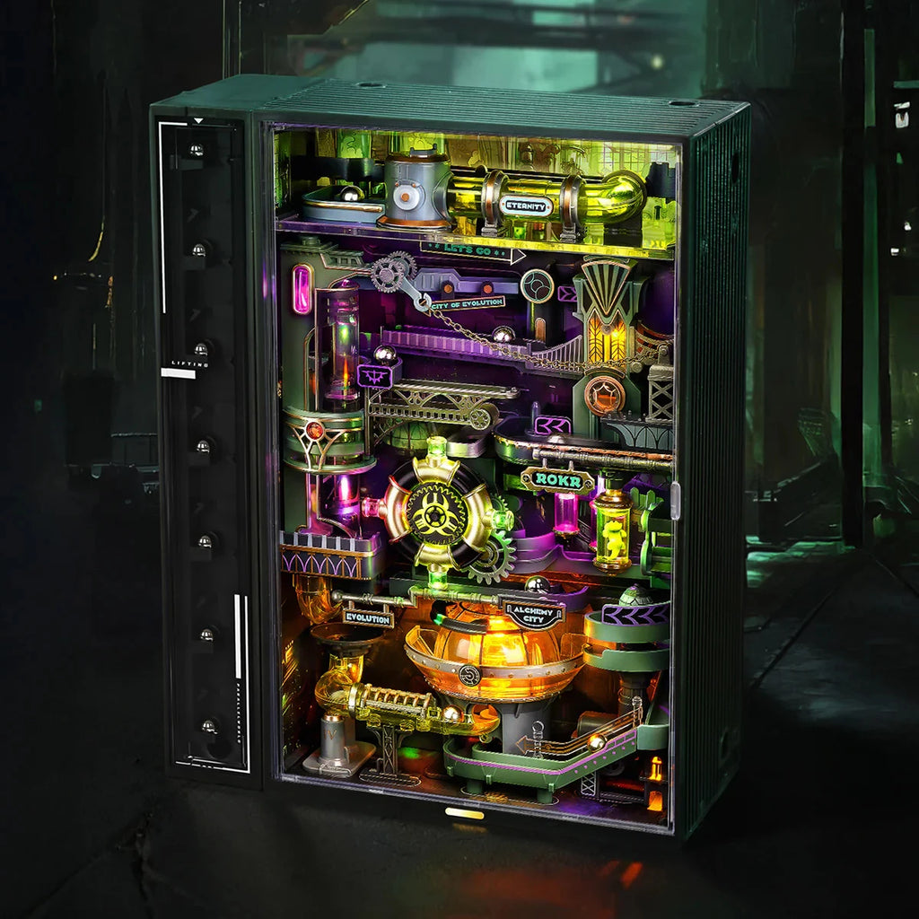 ROBOTIME ROKR Alchemy City Marble Run Infinite Loop Parallel World Series STEM Toy Ultimate Christmas Gift for Boys Collectors