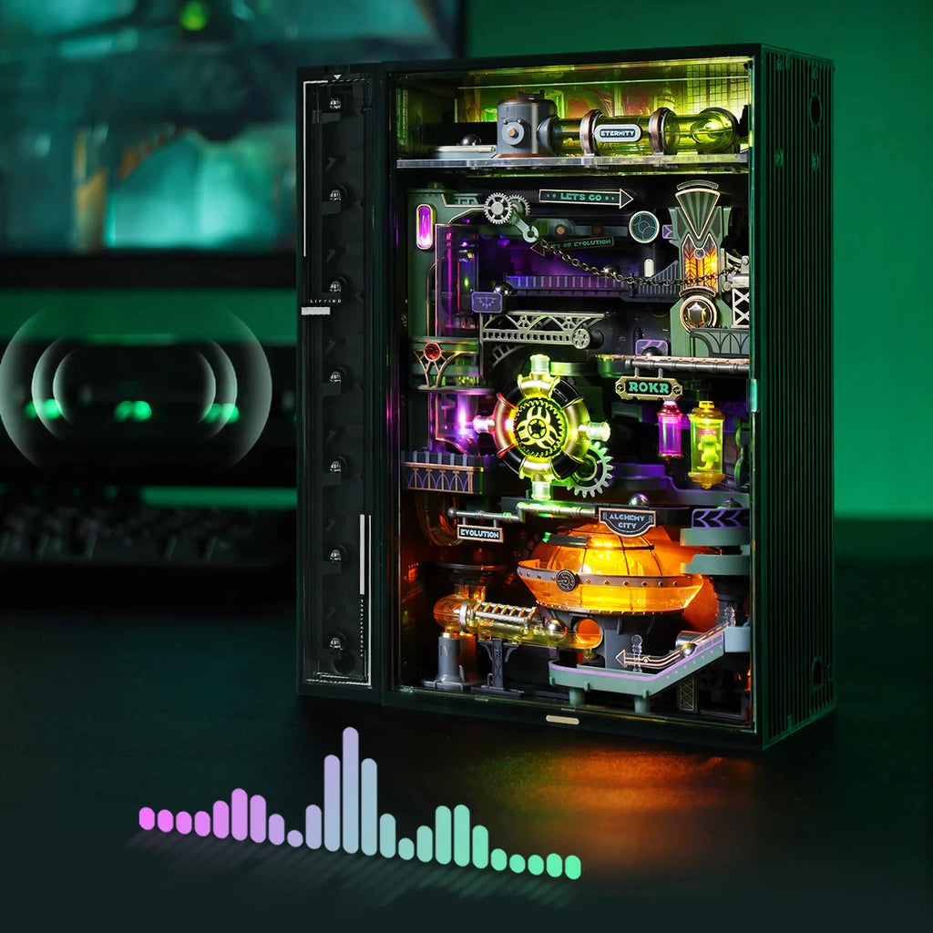 ROBOTIME ROKR Alchemy City Marble Run Infinite Loop Parallel World Series STEM Toy Ultimate Christmas Gift for Boys Collectors